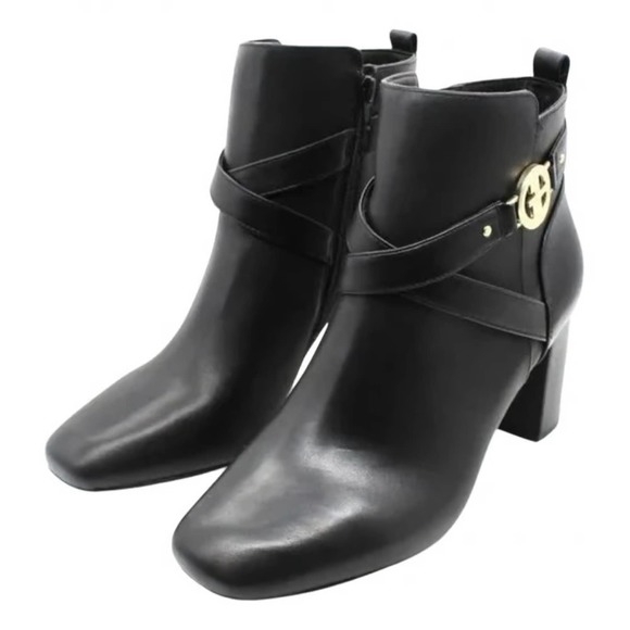 Giani Bernini Evrettl Women Giani Bernini Evrettl 10013406700 Women\'s Black Leather Ankle Booties US 9.5 M